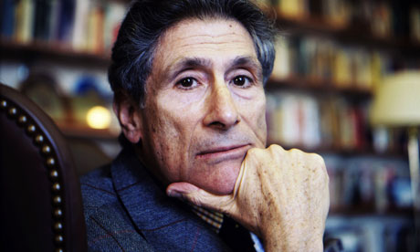 Edward Said Poses In His Office